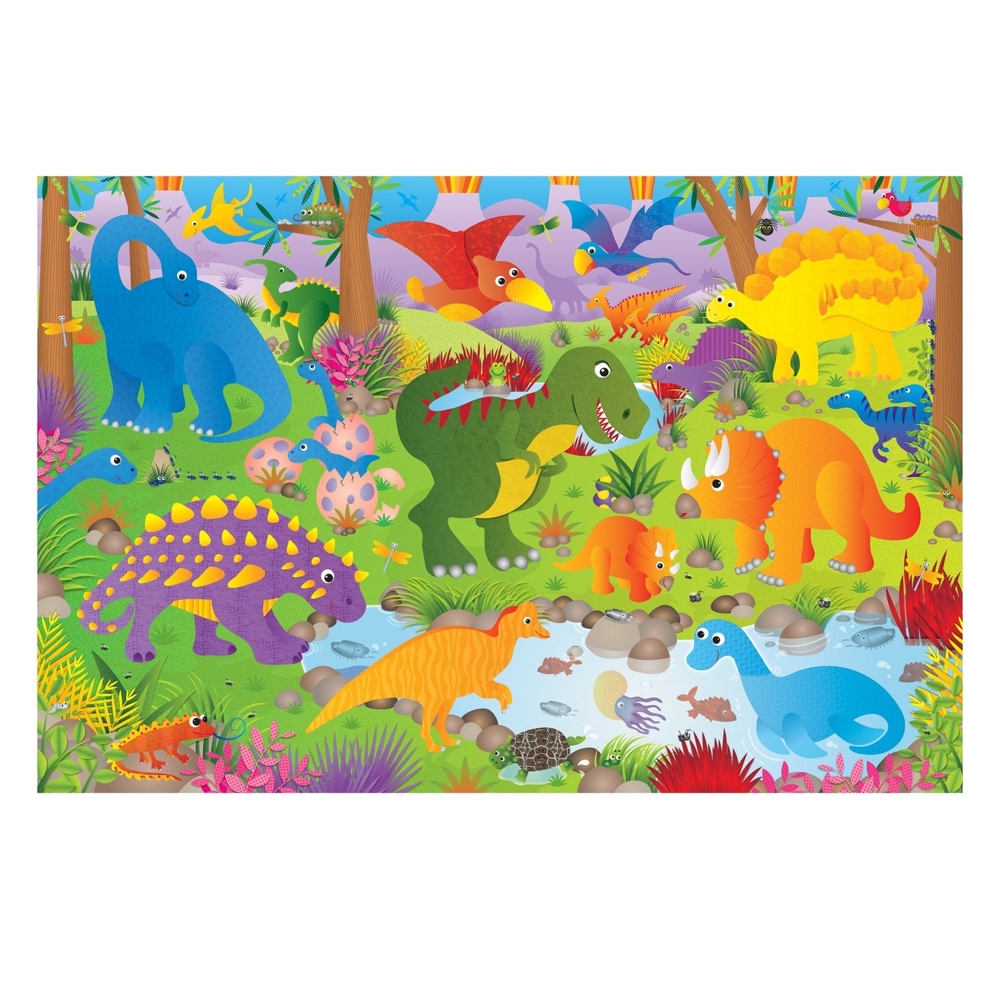 Giant Floor Puzzle - Dinosaurs